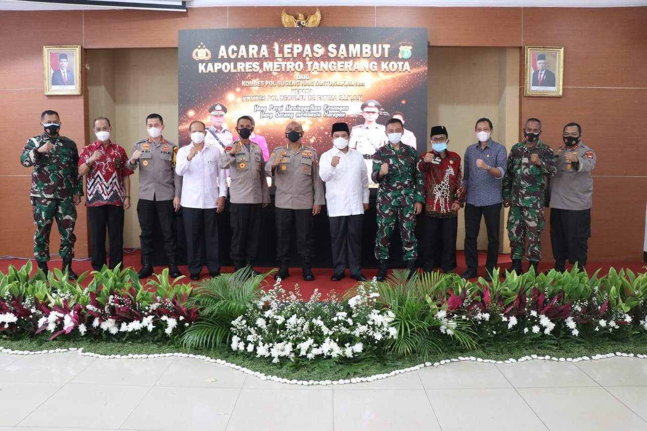 Ketua DPRD Kota Tangerang Hadiri Sertijab Kapolres Metro Tangerang Kota
