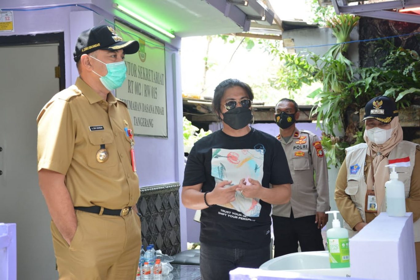 Bupati Tangerang Tinjau Kampung Tangguh Jaya di Bojong Nangka