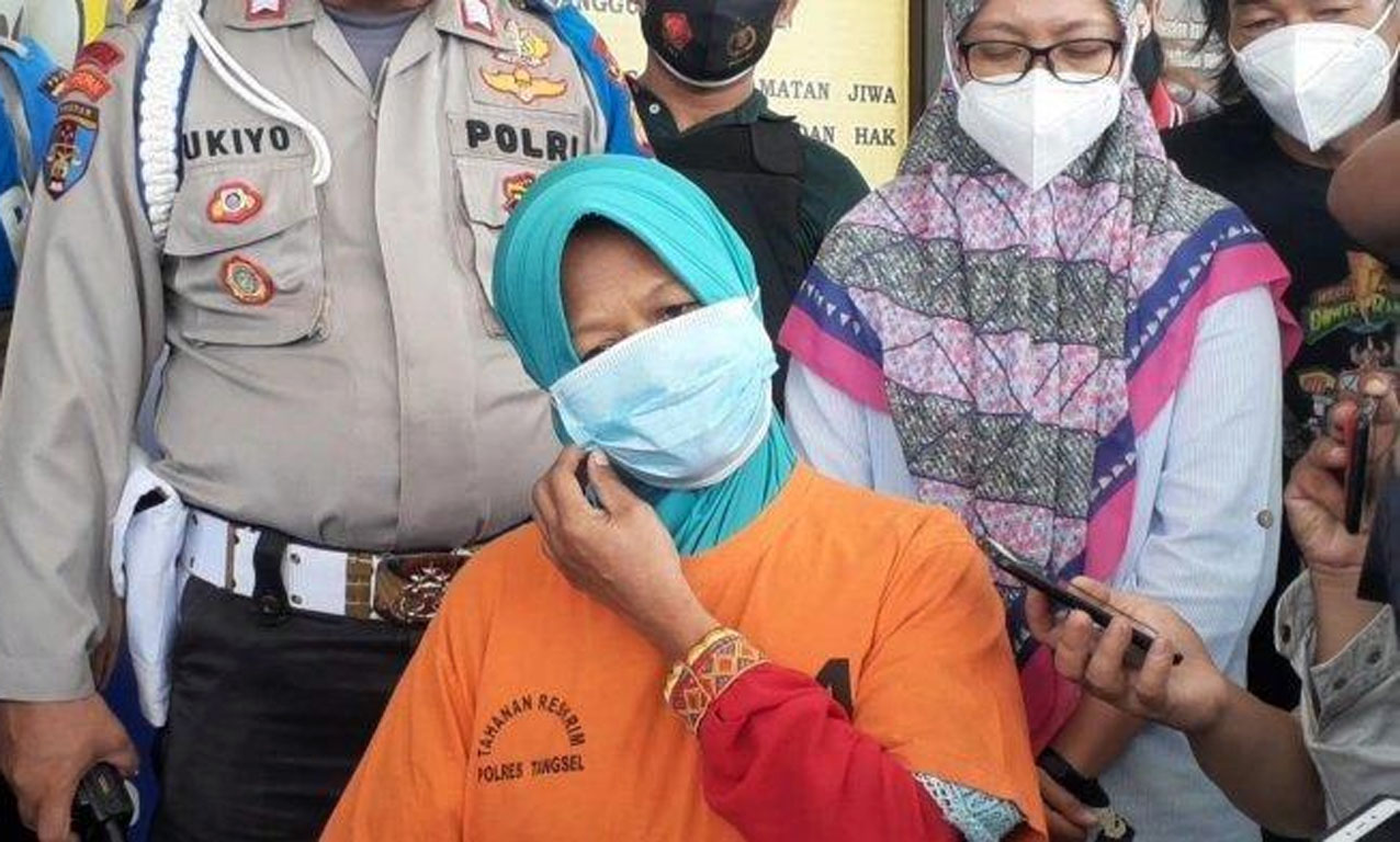 Polres Tangsel Tangkap Istri Pembakar Suaminya di Ciputat