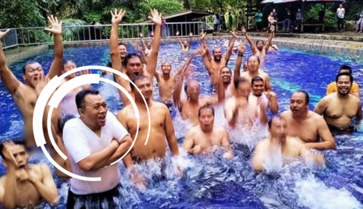 Melanggar Prokes, Gubernur NTB Berenang bareng Puluhan Pejabat