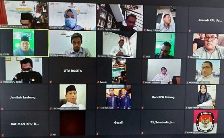 KPU Kota Tangerang Sosialisasi Virtual Perihal Pergantian Antar Waktu (PAW) Anggota DPRD