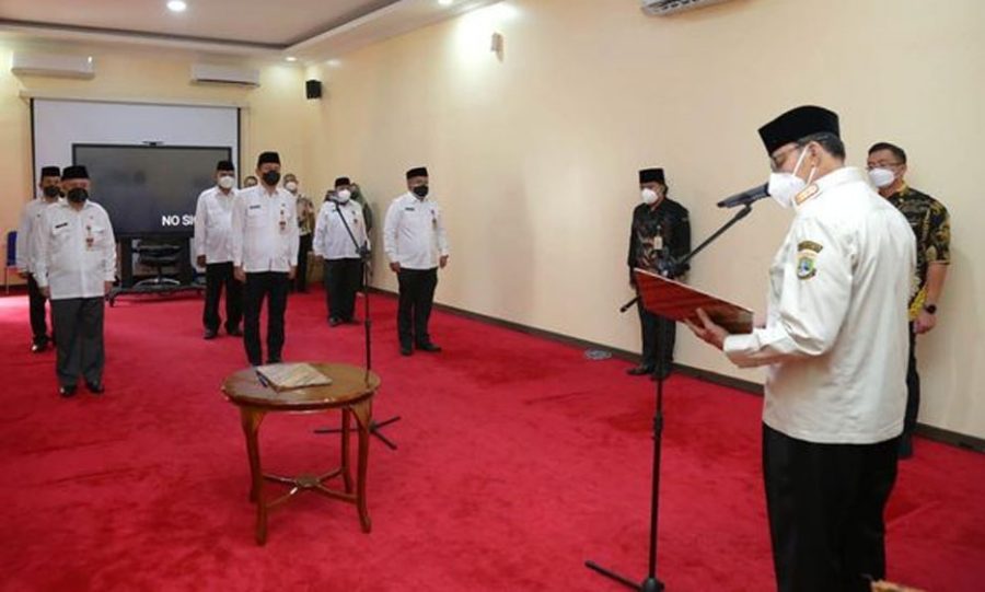 Gubernur Lantik 6 Pejabat Tinggi Pratama Provinsi Banten