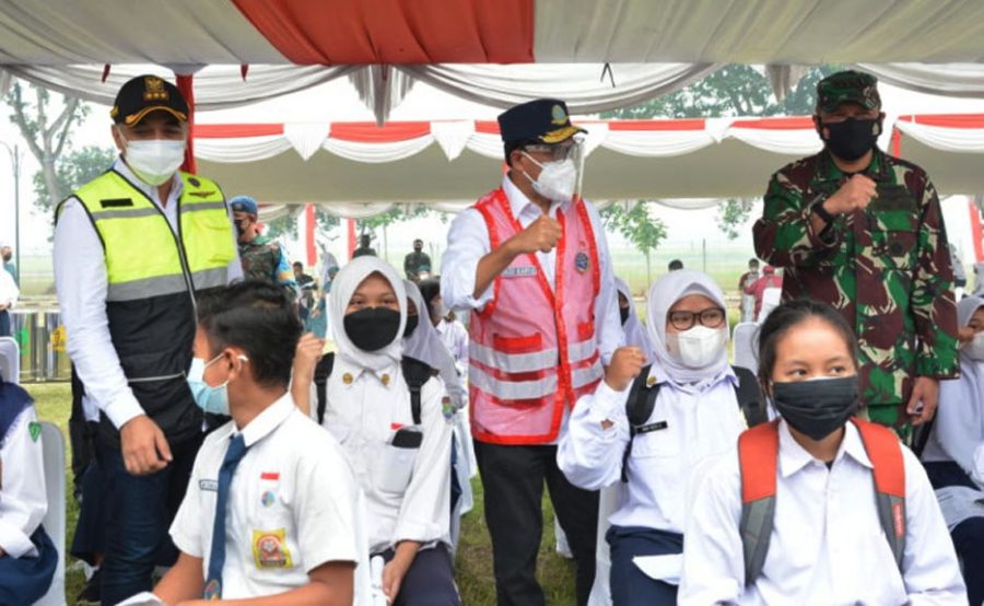 Pemkab Tangerang Bersama Kemenhub dan TNI AU Gelar Program Serbuan Vaksin