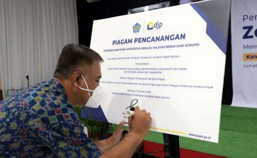 Kanwil DJP Banten Canangkan Zona Integritas Wilayah Bebas Korupsi