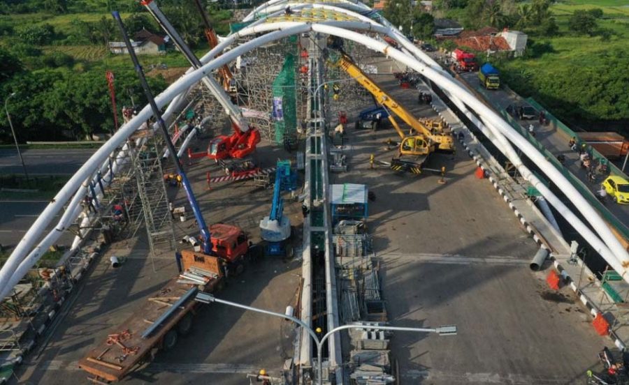 Pembangunan Jembatan Bogeg Kota Serang Memasuki Tahap Finishing