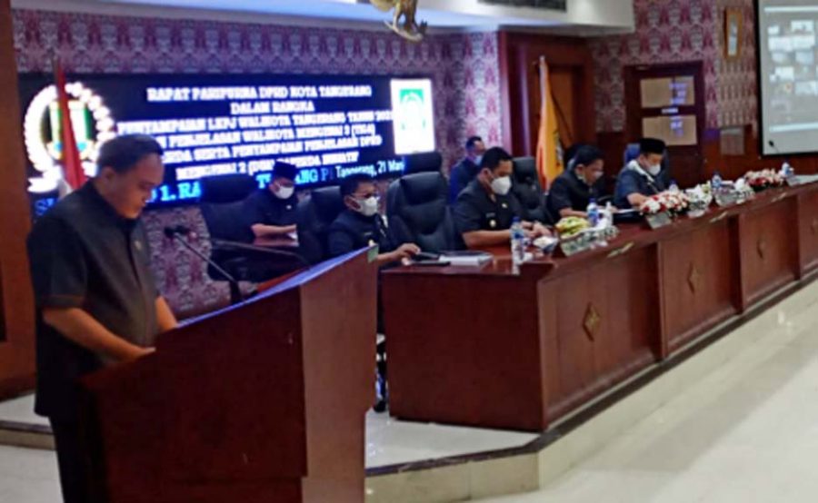 DPRD Kota Tangerang Sampaikan Dua Raperda Inisiatif Dalam Rapat Paripurna