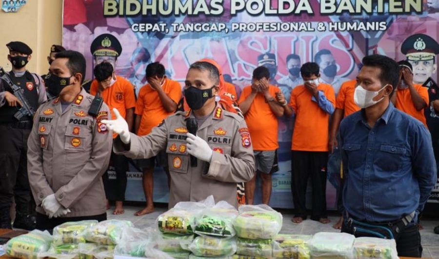 Polda Banten Ungkap Upaya Penyelundupan 23 Kg Sabu di Pandeglang