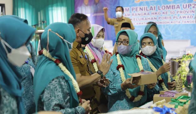 Tim Evaluasi PKK Provinsi Banten Lakukan Penilaian UP2K di Kota Tangerang