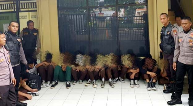 Tim Patroli Presisi Amankan 11 Pelajar Nge-BM di Kota Tangerang