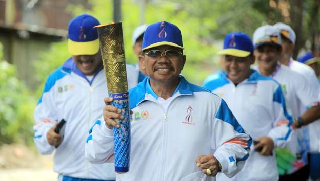 Kirab Api Porprov VI Banten Tiba Kembali ke Tuan Rumah