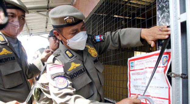 Satpol PP Kabupaten Serang Kembali Segel THM Berkedok Resto