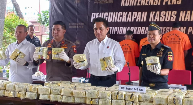 Bareskrim Polri Tangkap 149 Kg Sabu Jaringan Malaysia