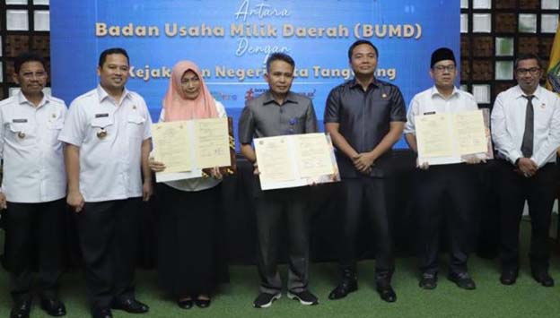 3 BUMD Teken MoU Bantuan Hukum dengan Kejari Kota Tangerang