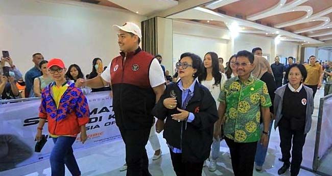 Sachrudin Dampingi Menpora Hadiri Indonesia Open Gymnastic 2023