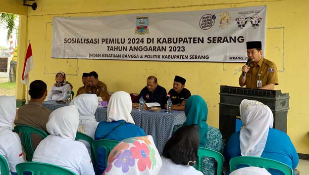 Kesbangpol Kabupaten Serang Gencar Sosialisasikan Pemilu 2024