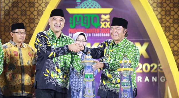 Pj Gubernur Al Muktabar Tutup MTQ XX Provinsi Banten 2023