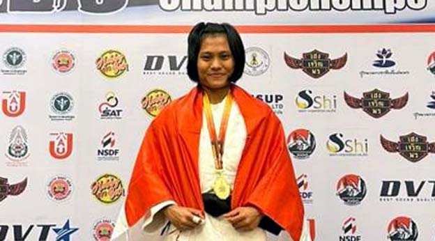 Dinny Febriani Raih Medali Emas di International Judo Championship