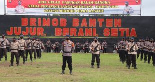 Brimob Polda Banten Siap Antisipasi Penanggulangan Bencana