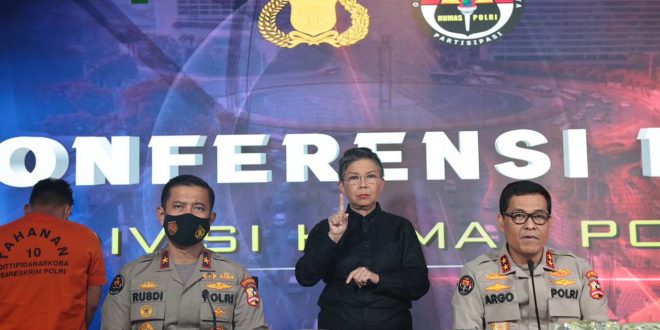 Bareskrim Polri Bongkar Jaringan Sindikat Narkoba Malaysia