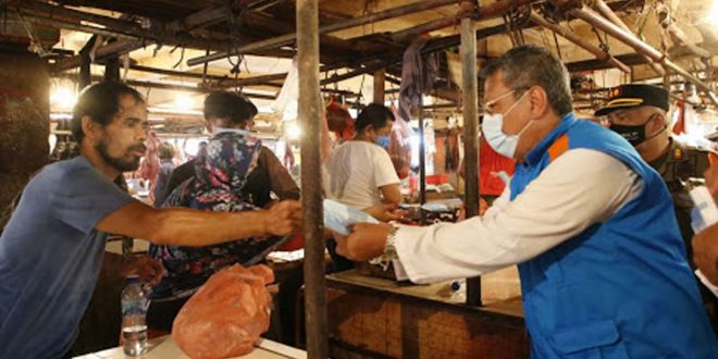 Vaksinasi Tahap ke Dua, Pemkot Tangsel Prioritaskan TNI/Polri Para Pedagang Pasar