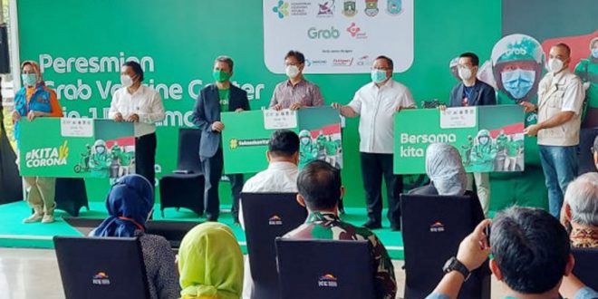 Menteri Kesehatan Meresmikan Pusat Grab Vaccine Center 3 in 1 Pertama di Indonesia