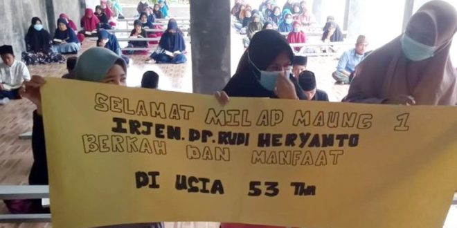 Milad Kapolda Banten, Sejumlah Pesantren secara Swadaya Gelar Tasyakuran