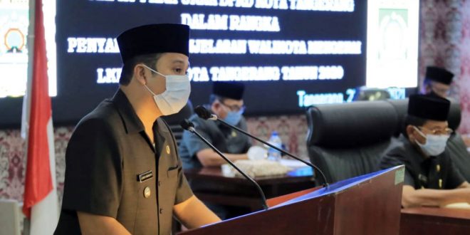 Wali Kota Tangerang Sampaikan 11 Sasaran Pembangunan Dalam Paripurna LKPJ Tahun 2020