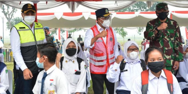 Pemkab Tangerang Bersama Kemenhub dan TNI AU Gelar Program Serbuan Vaksin