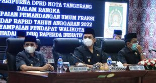 Walikota Arief Apresiasi Terbentuknya Dua Raperda Inisiatif DPRD Kota Tangerang