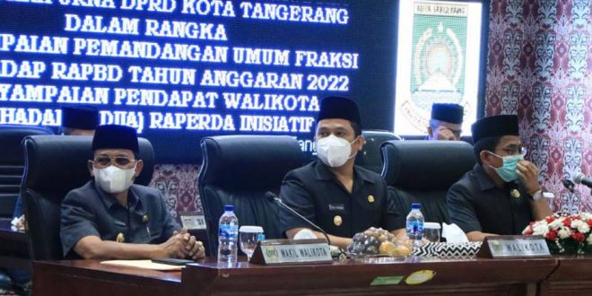 Walikota Arief Apresiasi Terbentuknya Dua Raperda Inisiatif DPRD Kota Tangerang