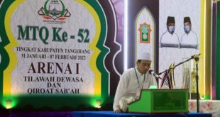 Pelaksanaan MTQ ke-52 Kabupaten Tangerang Diikuti Oleh 1.000 Peserta