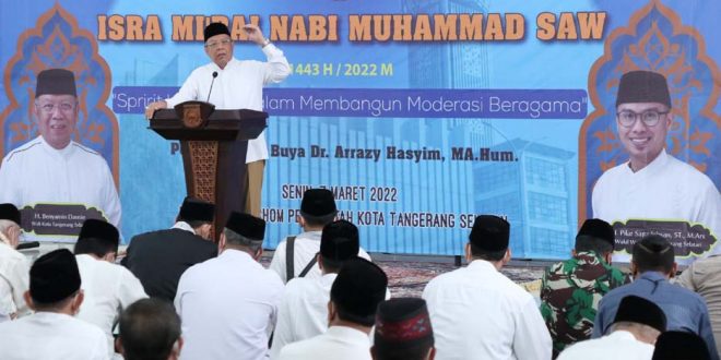 Pemkot Tangsel Gelar Peringatan Isra Mi’raj di Masjid Al Ithisom