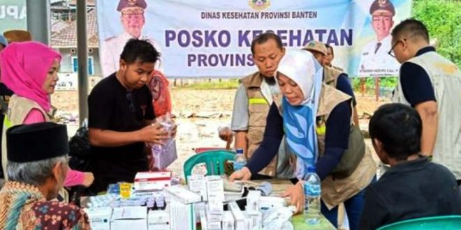 Penangan Paska Banjir, Pemprov Banten Membuka 45 Posko Kesehatan