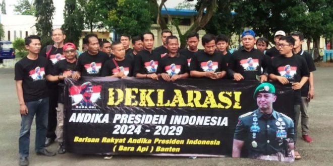 Komunitas Bara API Banten Deklarasikan Jenderal Andika Menjadi Capres