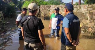 Walikota Arief Tinjau Sejumlah Titik Banjir Akibat Hujan Lebat