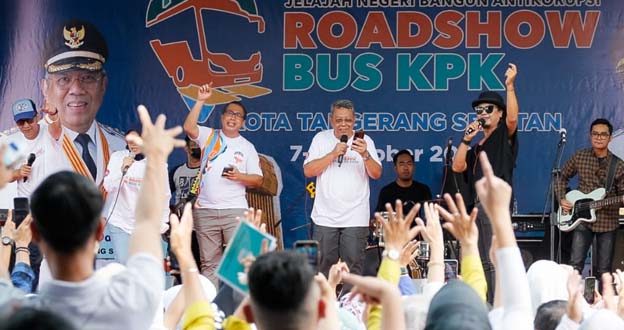 Roadshow Bus KPK Sosialisasi Antikorupsi di Tangsel Berjalan Sukses