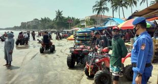 Ditpolairud Banten Beri Himbauan Kepada Pengunjung Pantai Wisata Anyer