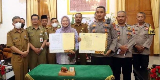 Pemkab Dan Polres Pandeglang Teken Kerjasama Bidang Ketertiban Umum