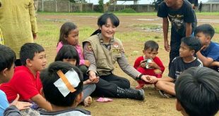 Upaya Polri Kembalikan Senyum Anak-anak Korban Gempa Cianjur