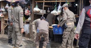 Satpol PP Kabupaten Tangerang Tertibkan 70 PKL di Cisoka