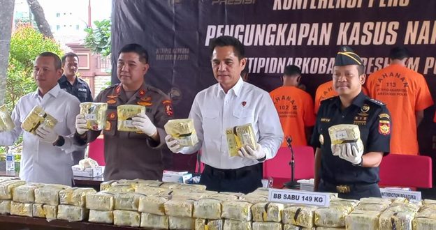 Bareskrim Polri Tangkap 149 Kg Sabu Jaringan Malaysia