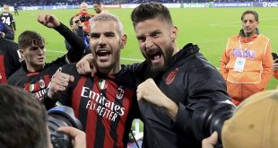 Olivier Giroud Buat AC Milan Mengalahkan Napoli 2-1 Secara Agregat