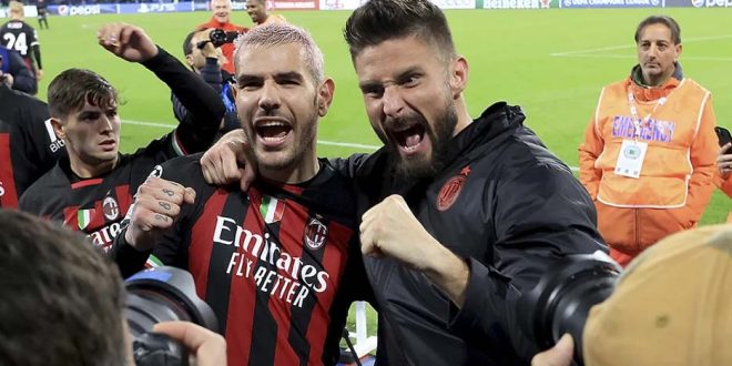 Olivier Giroud Buat AC Milan Mengalahkan Napoli 2-1 Secara Agregat