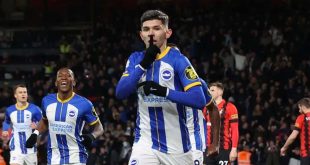 Bournemouth 0-2 Brighton: Julio Enciso Selesaikan Poin di Injury Time