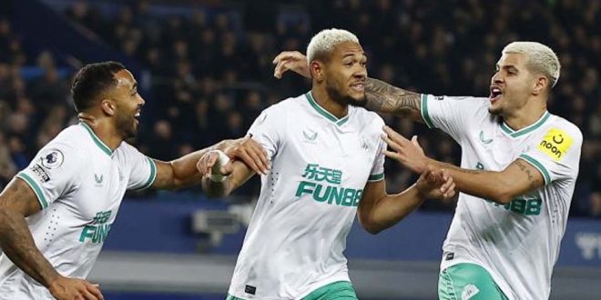 Hasil Pertandingan Everton vs Newcastle United: Skor 1-4