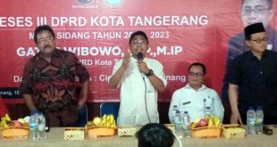 Ketua DPRD Kota Tangerang Gelar Reses di Panunggangan