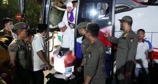 Satpol PP Kabupaten Tangerang Bersiaga pada Kedatangan Jamaah Haji