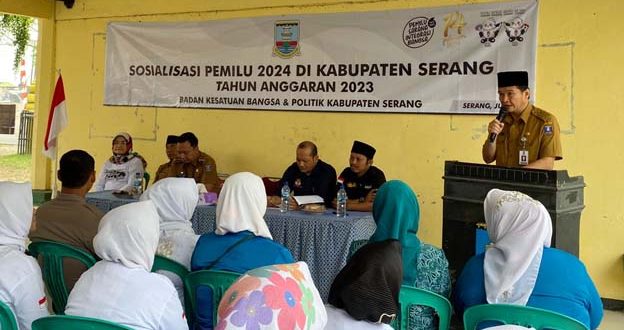 Kesbangpol Kabupaten Serang Gencar Sosialisasikan Pemilu 2024