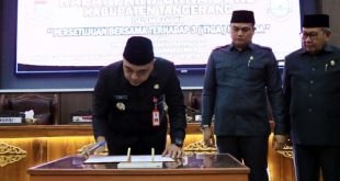 DPRD Kabupaten Tangerang dan Bupati Sepakati Penetapan 3 Raperda