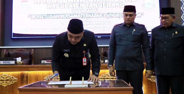 DPRD Kabupaten Tangerang dan Bupati Sepakati Penetapan 3 Raperda